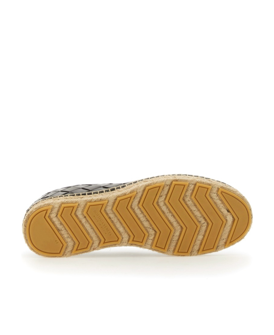 Bottega Veneta Espadrillas Jack In Pelle Testa Di Moro Uomo In Black