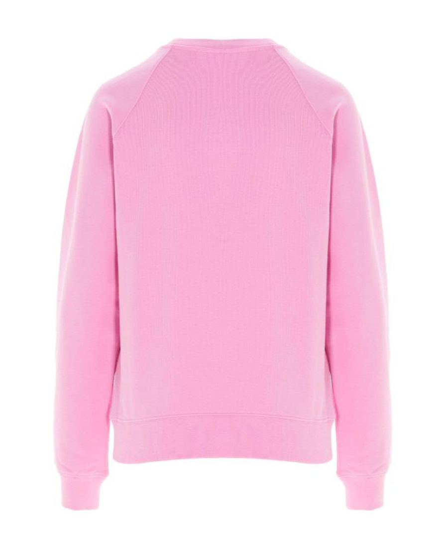 Msgm Logo Details Hoodie In Pink