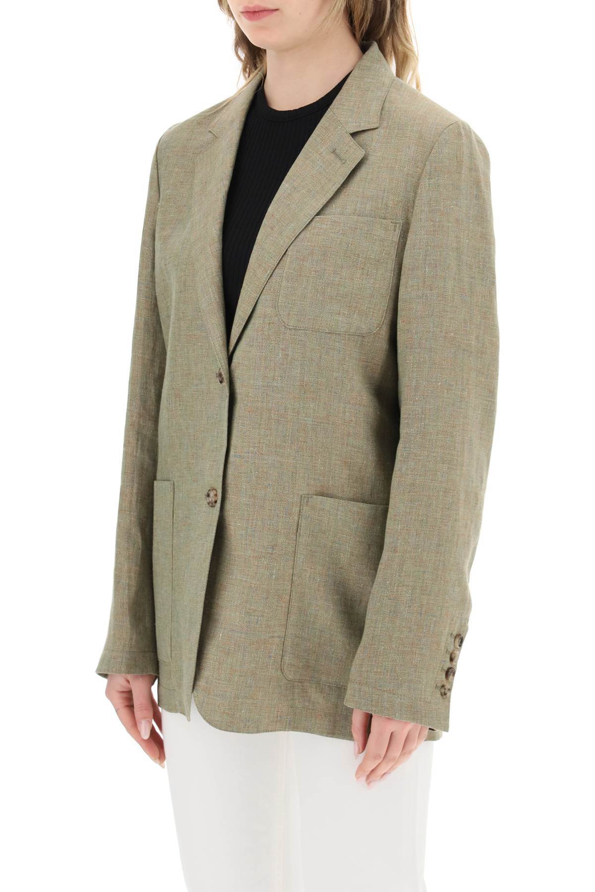 Totême Logo Suit Jacket In Nude