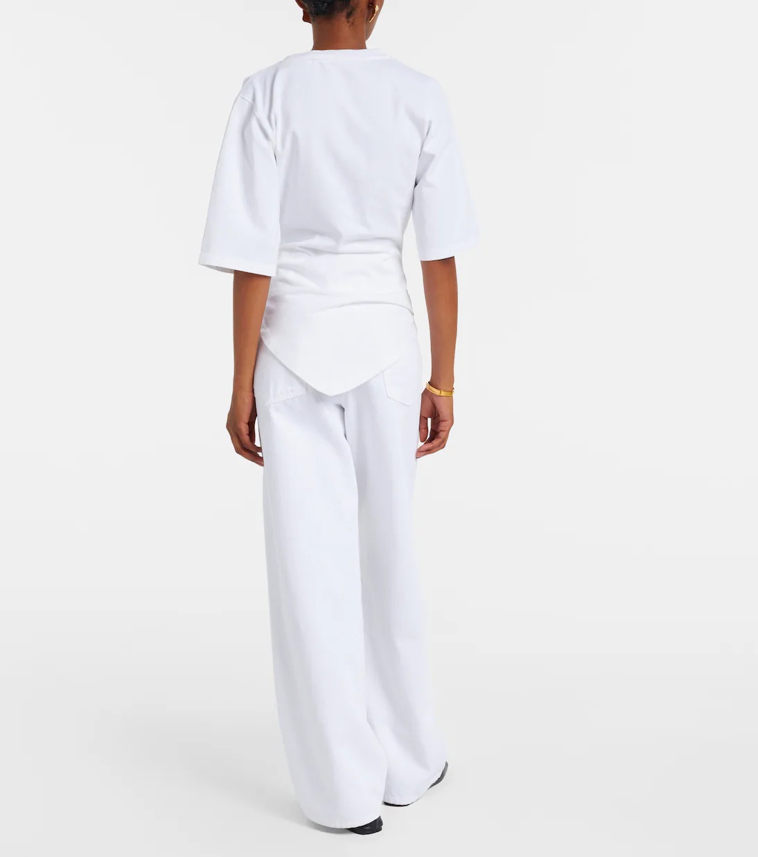 Rohe Short-sleeved Jersey T-shirt In White