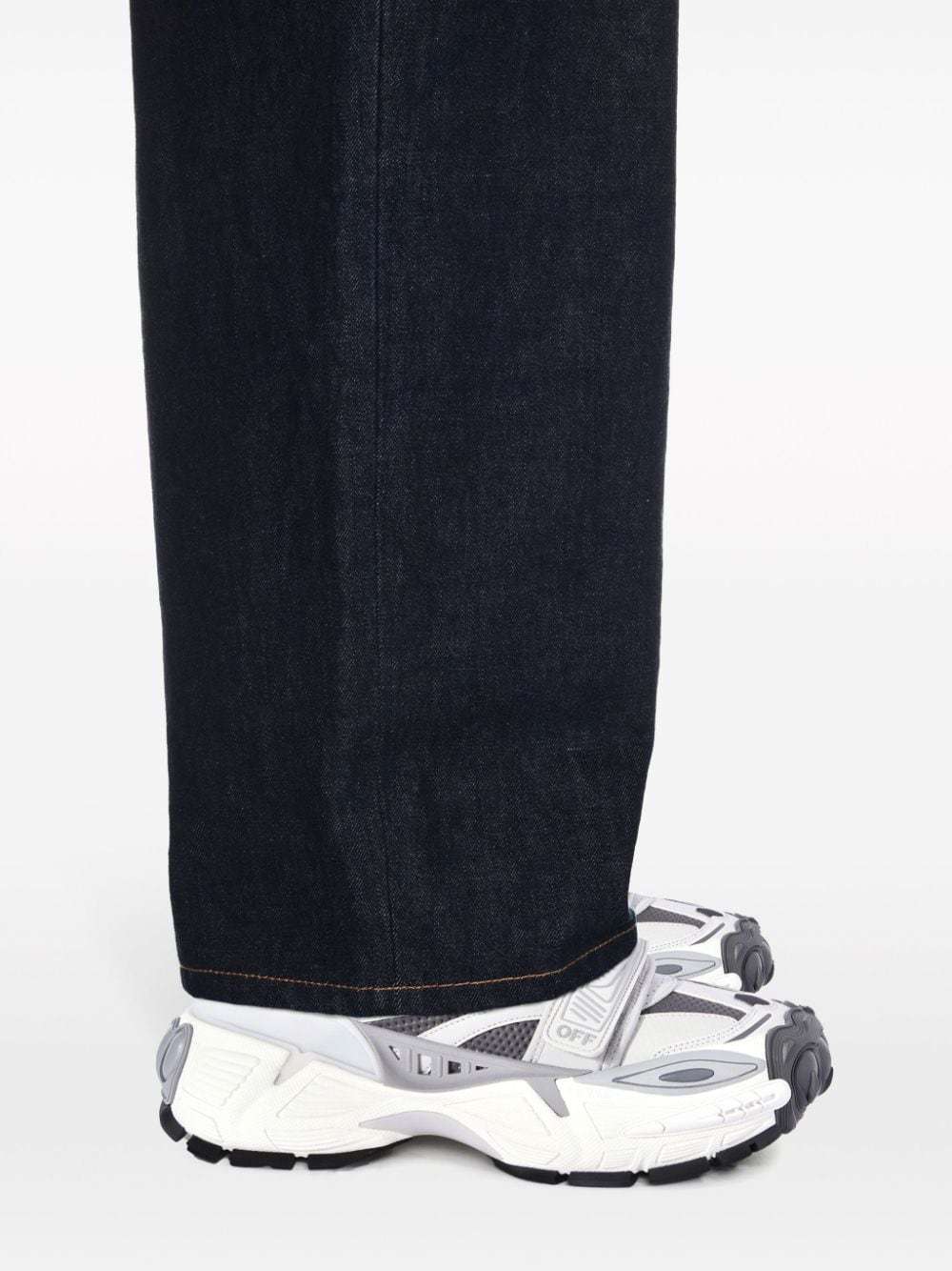 Off-white Glove Colour-block Panelled Sneakers In White