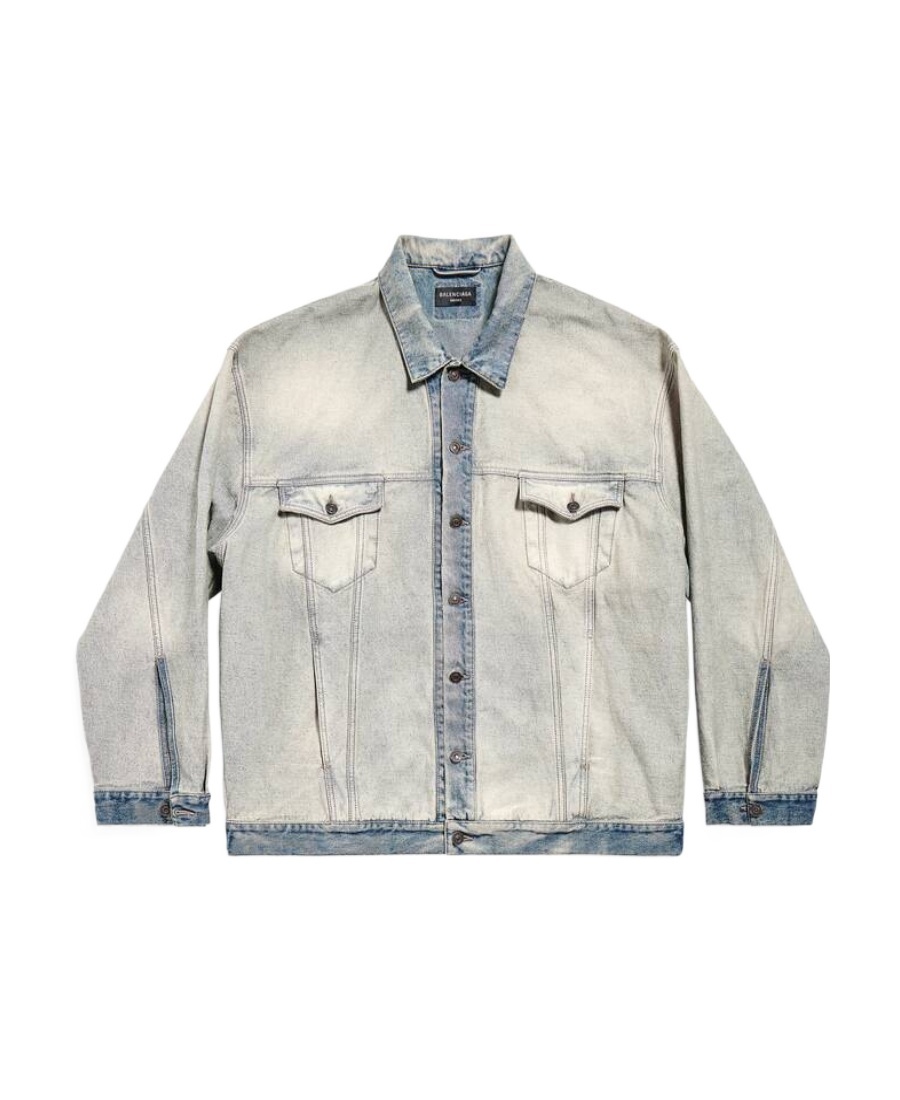 BALENCIAGA OVERSIZED JACKET IN BLUE 