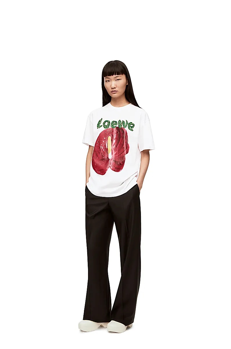 Loewe Printed T-shirt In White
