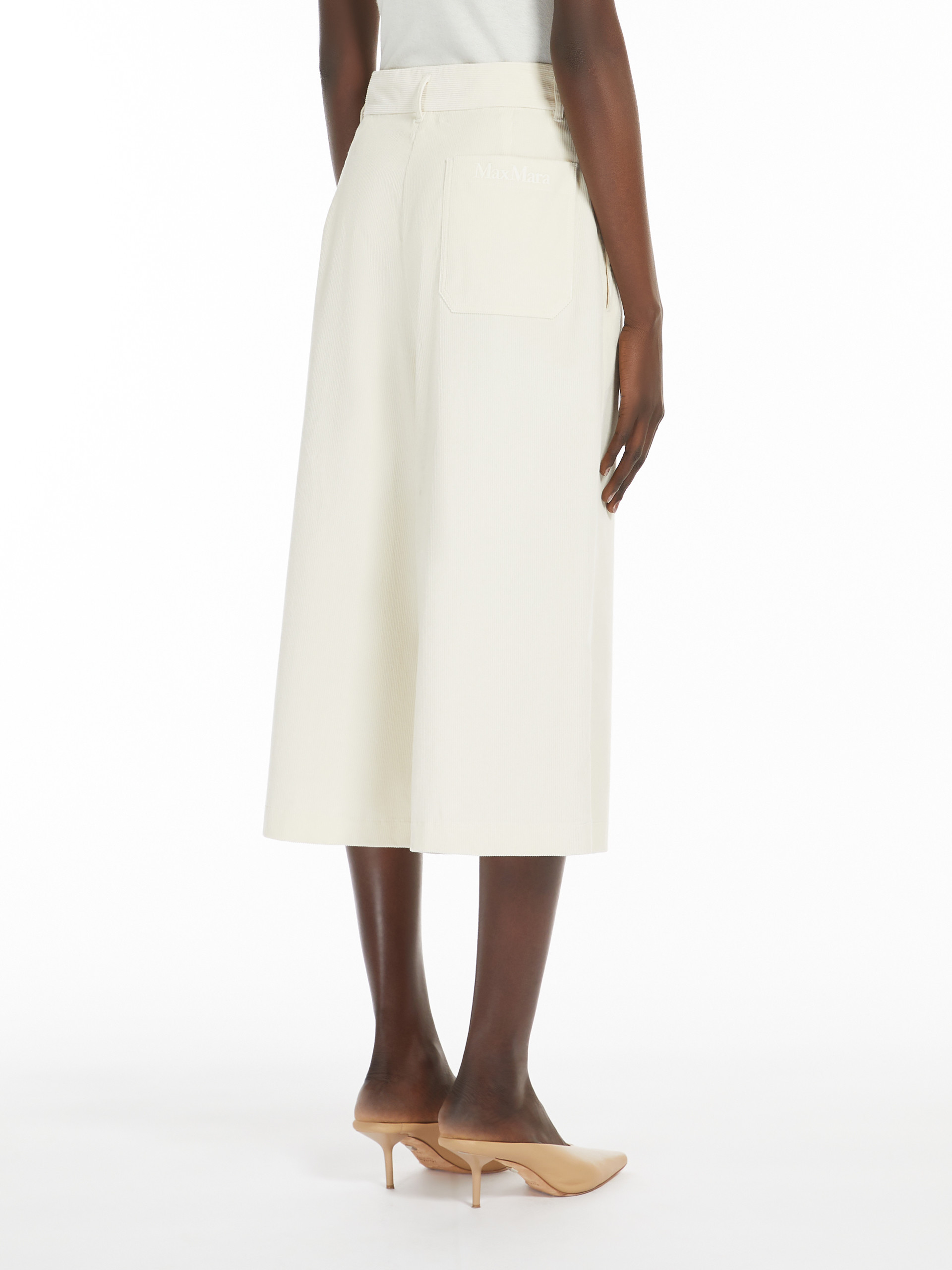 Max Mara Belt-loop Casual Pants In White