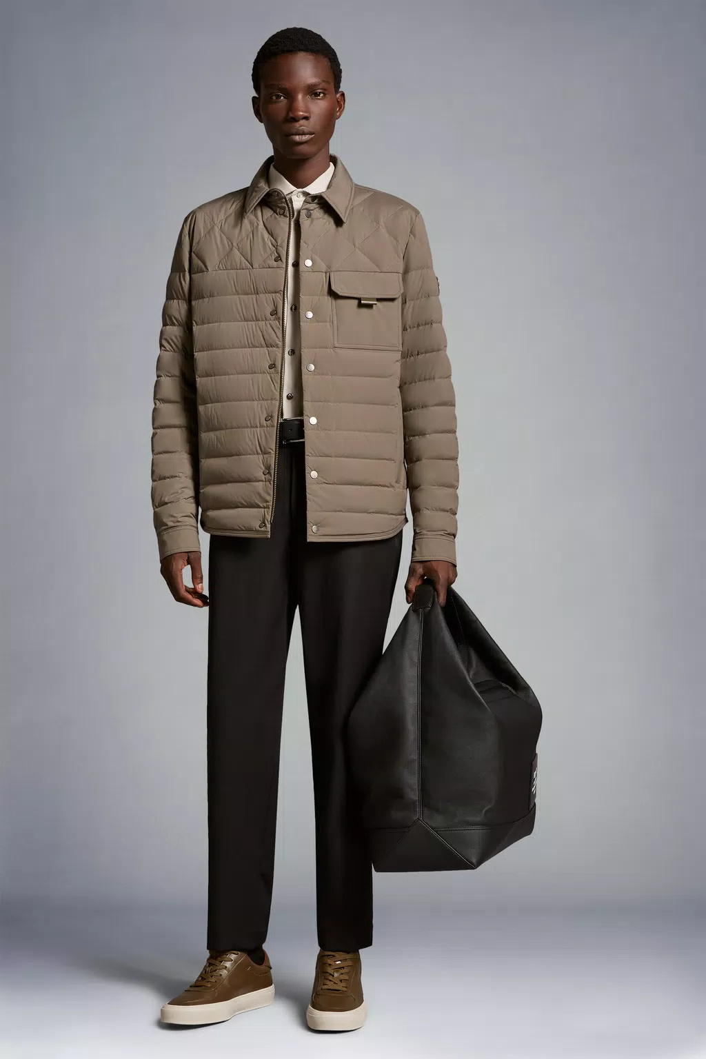 Moncler Iseran Quilted Shirt Jacket In Green