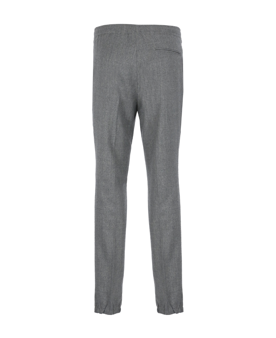 Zegna Loose Waist Casual Pants In Gray