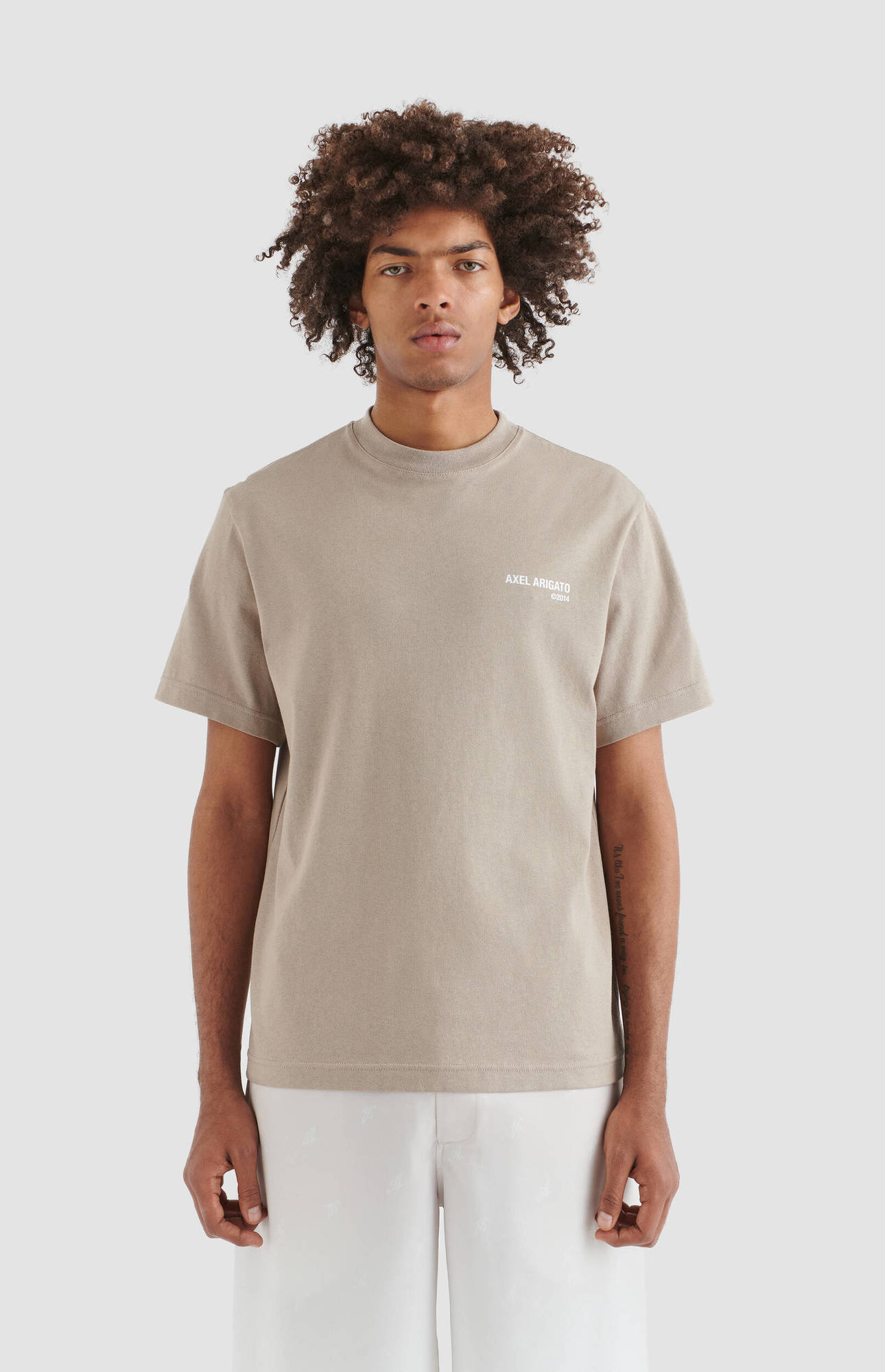Axel Arigato Legacy Logo-printed Cotton T-shirt In Neutral