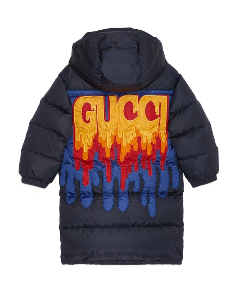 Gucci Down Jacket For Boy In Black