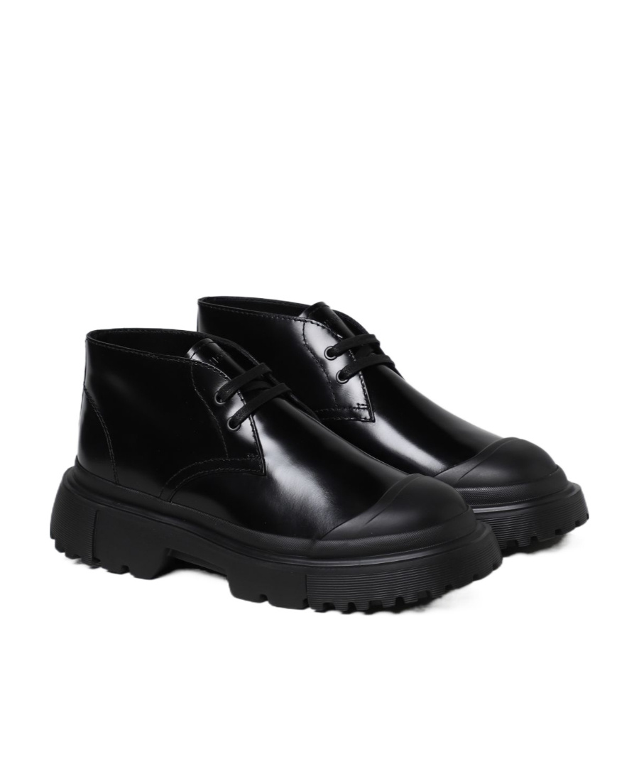 Hogan Tie Business Casual Shoes In Black