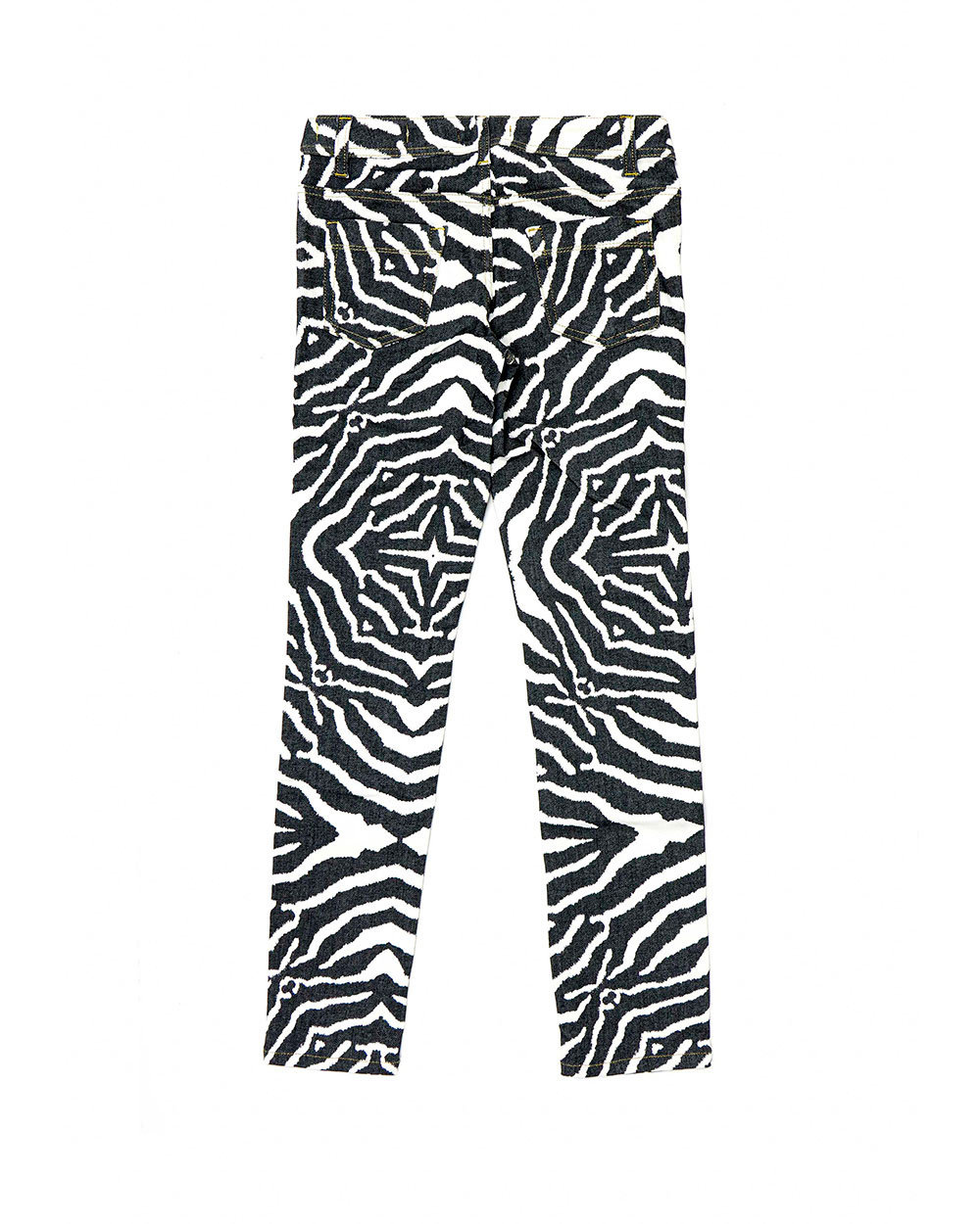 Just Cavalli Zebra Printed Jeans In Black