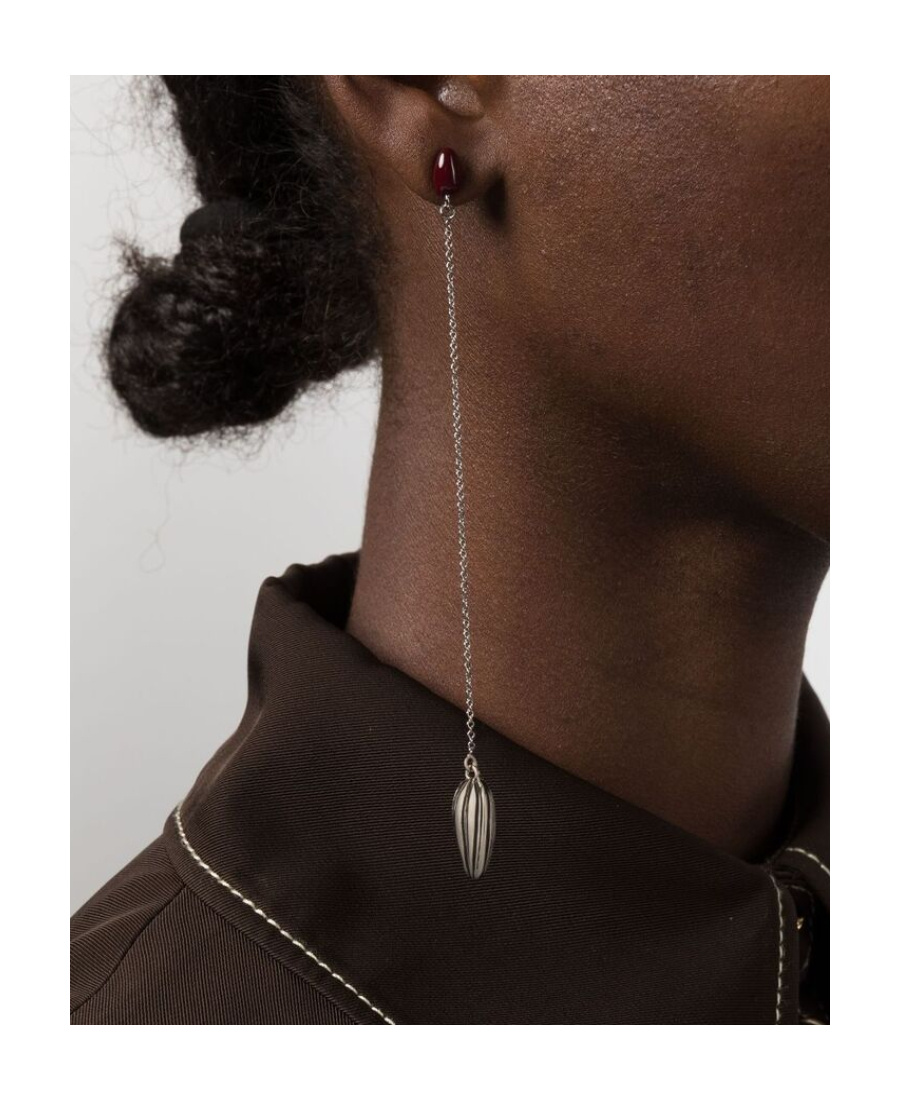 Lemaire Bead-embellished Drop Earrings In White