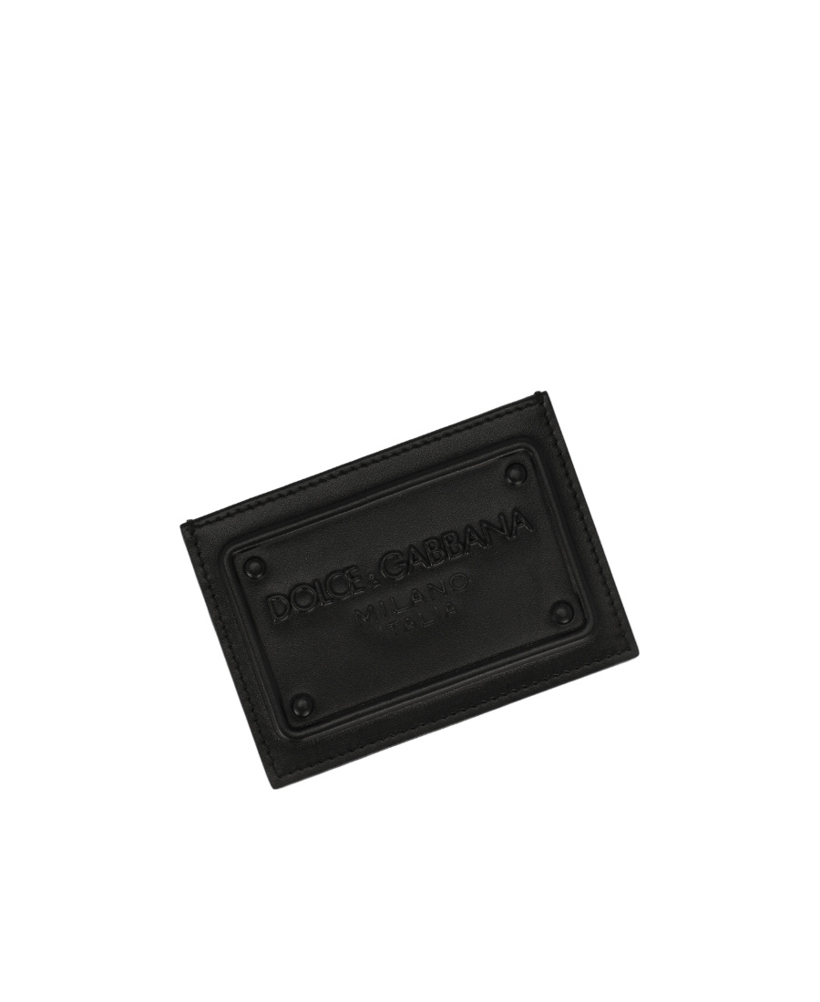 DOLCE & GABBANA DOLCE  GABBANA LOGO EMBOSSED CARD HOLDER