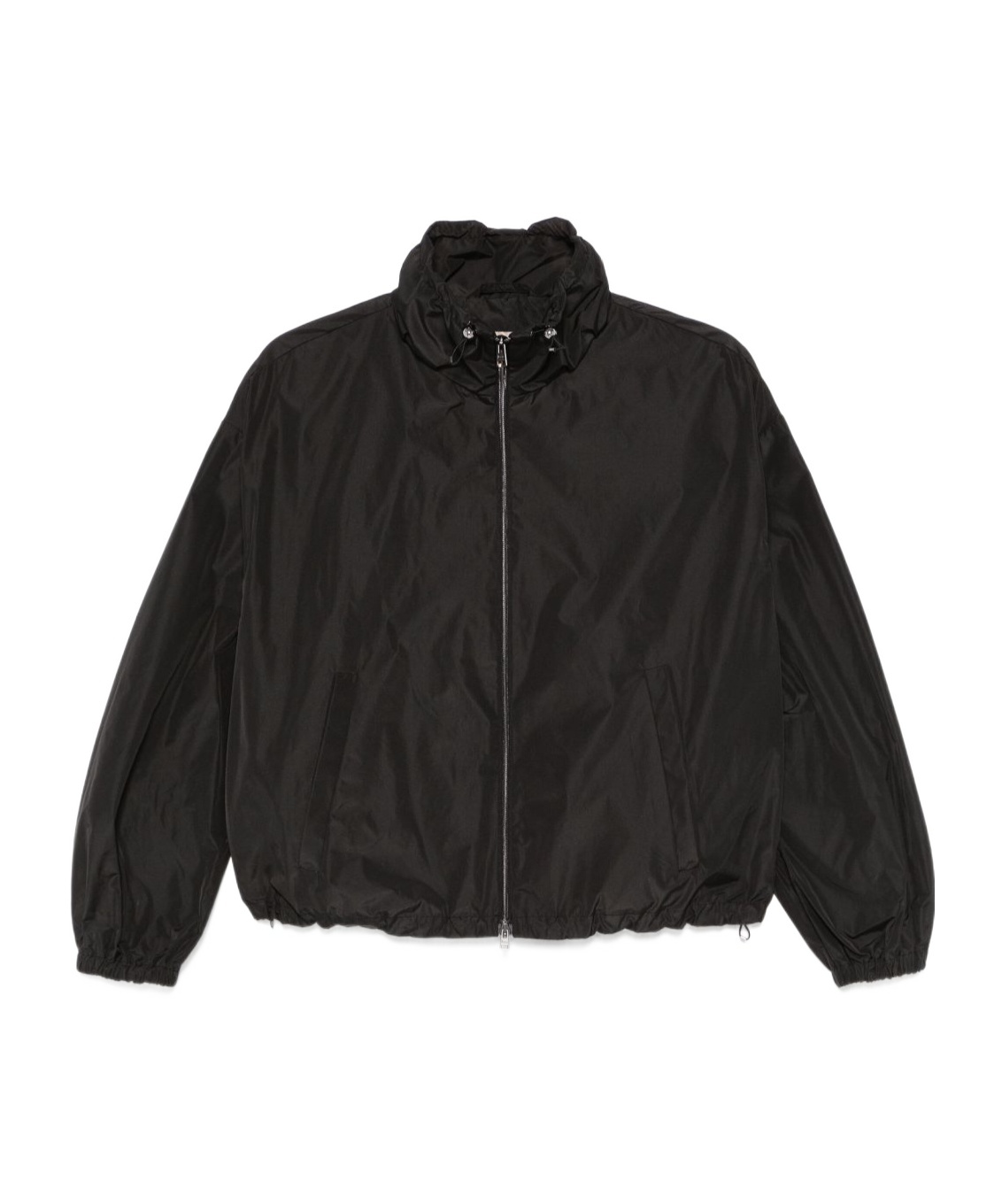 Herno Drawstring-collar Jacket In Black