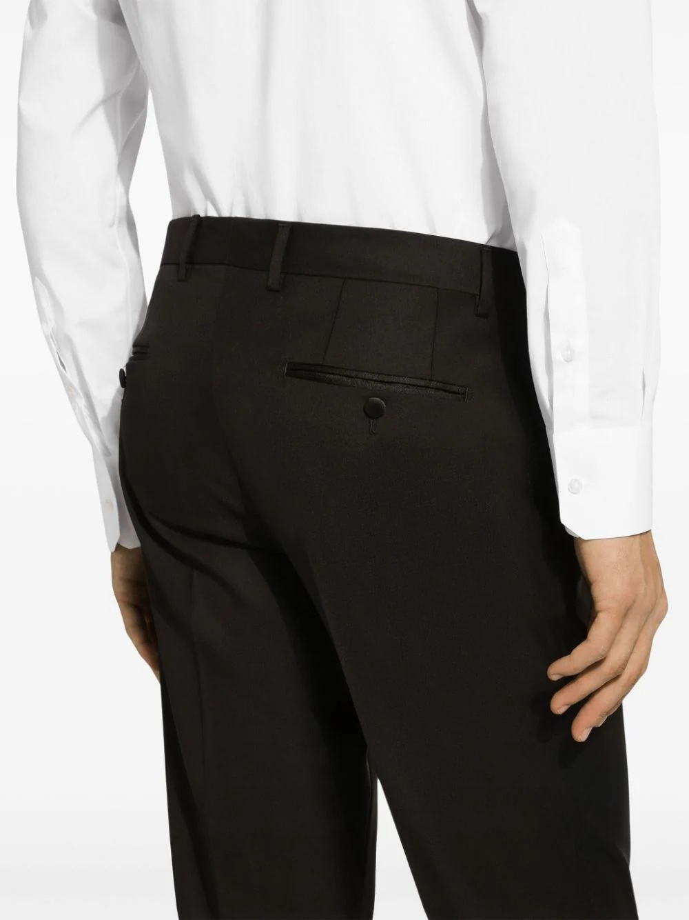 Dolce & Gabbana Two-piece Single-breasted Dinner Suit Set In Black