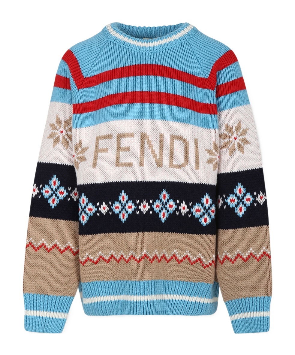 Fendi Pullover Apres Sk In Multicolor
