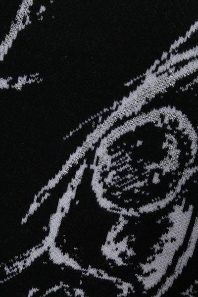 Alexander Mcqueen Skull-print Knitted Jumper In Black