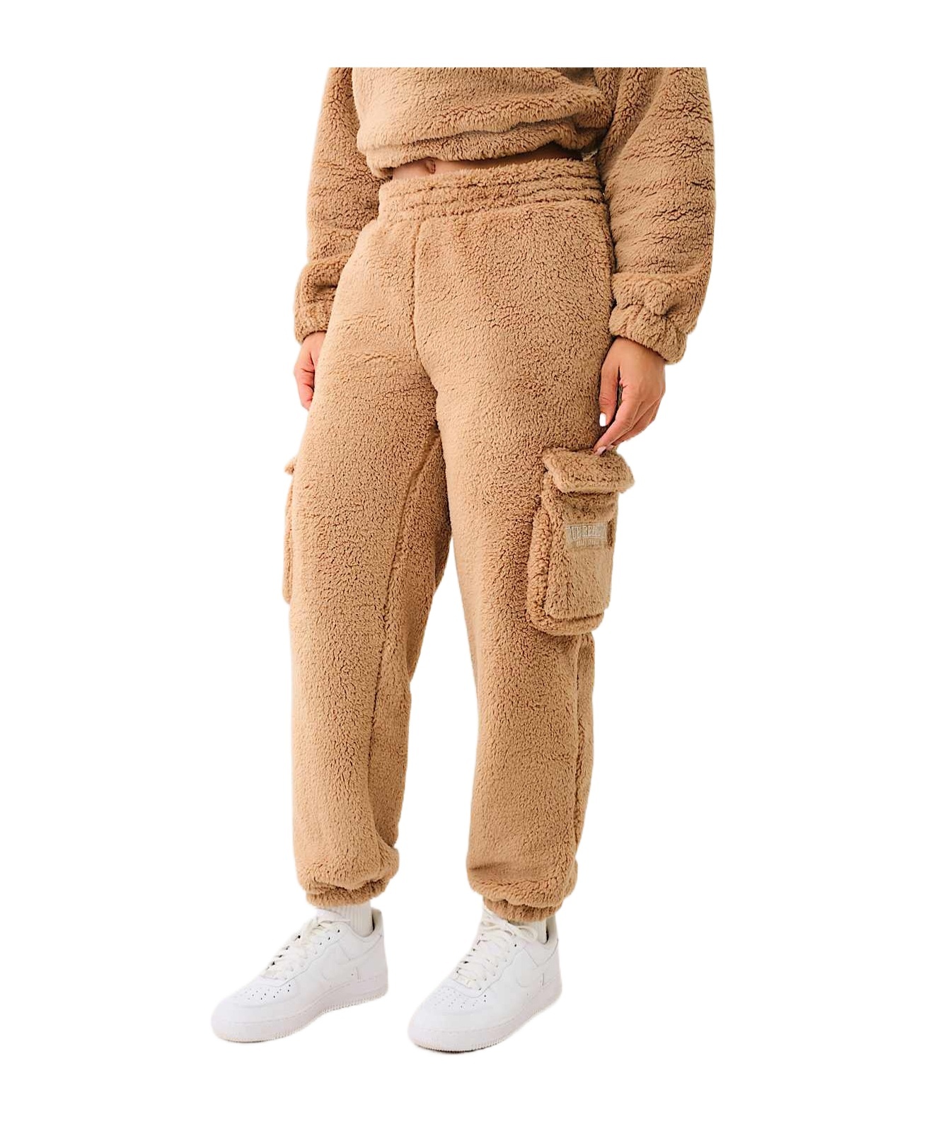 True Religion Sherpa Boyfriend Jogger In Nude