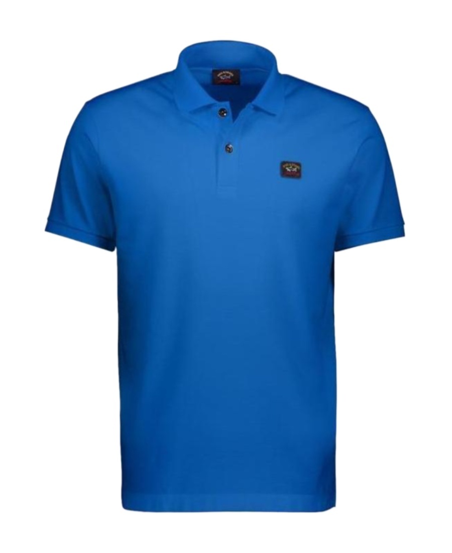 Paul & Shark Polo Shirt In Cotton Piqué In Blue
