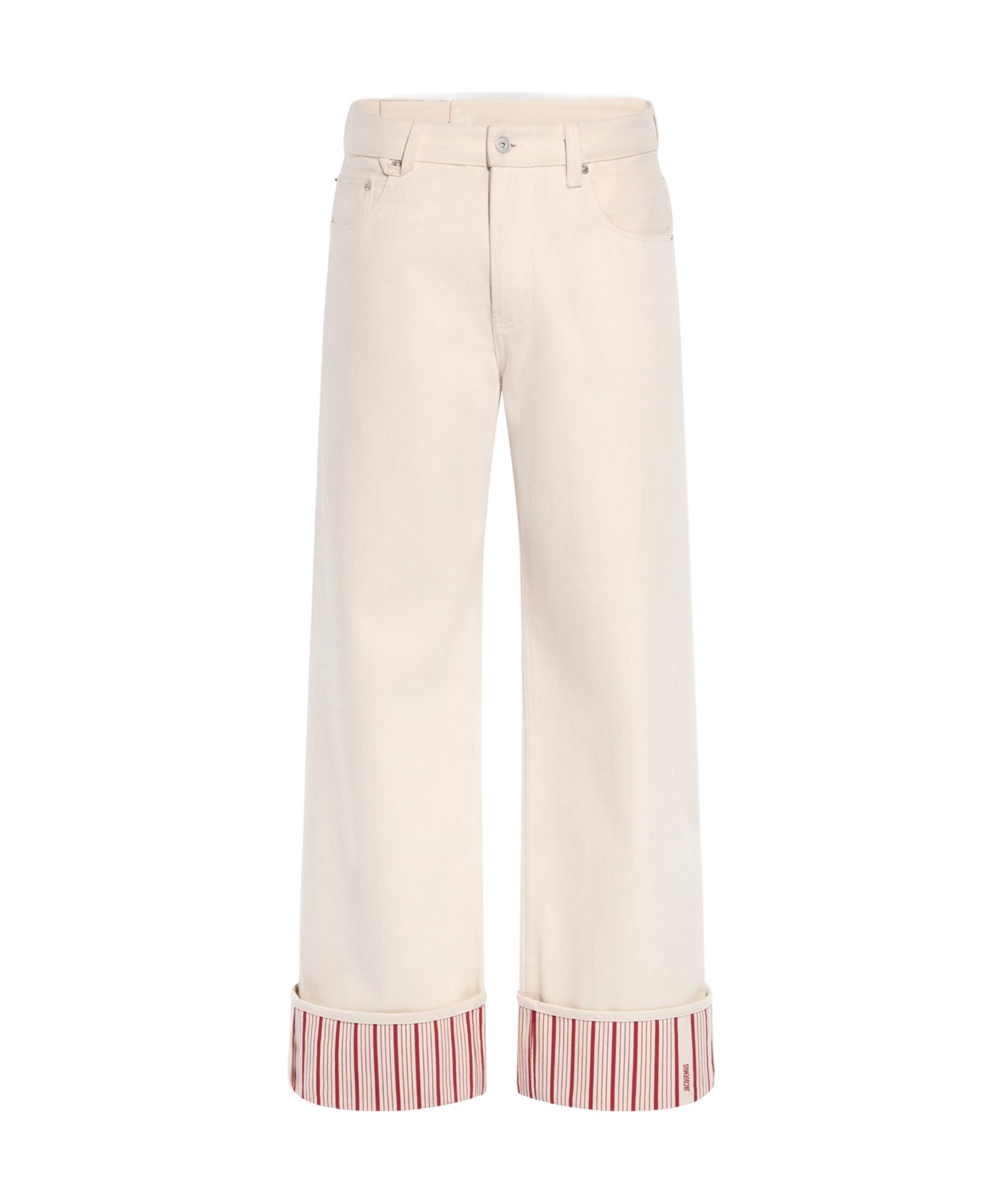 Jacquemus Off-white La Casa 'le De-nîmes Large' Jeans In White