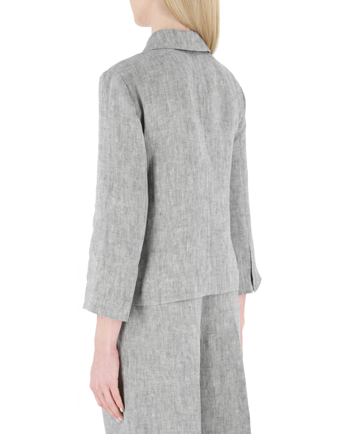 Max Mara Single-breasted Blazer In Gray