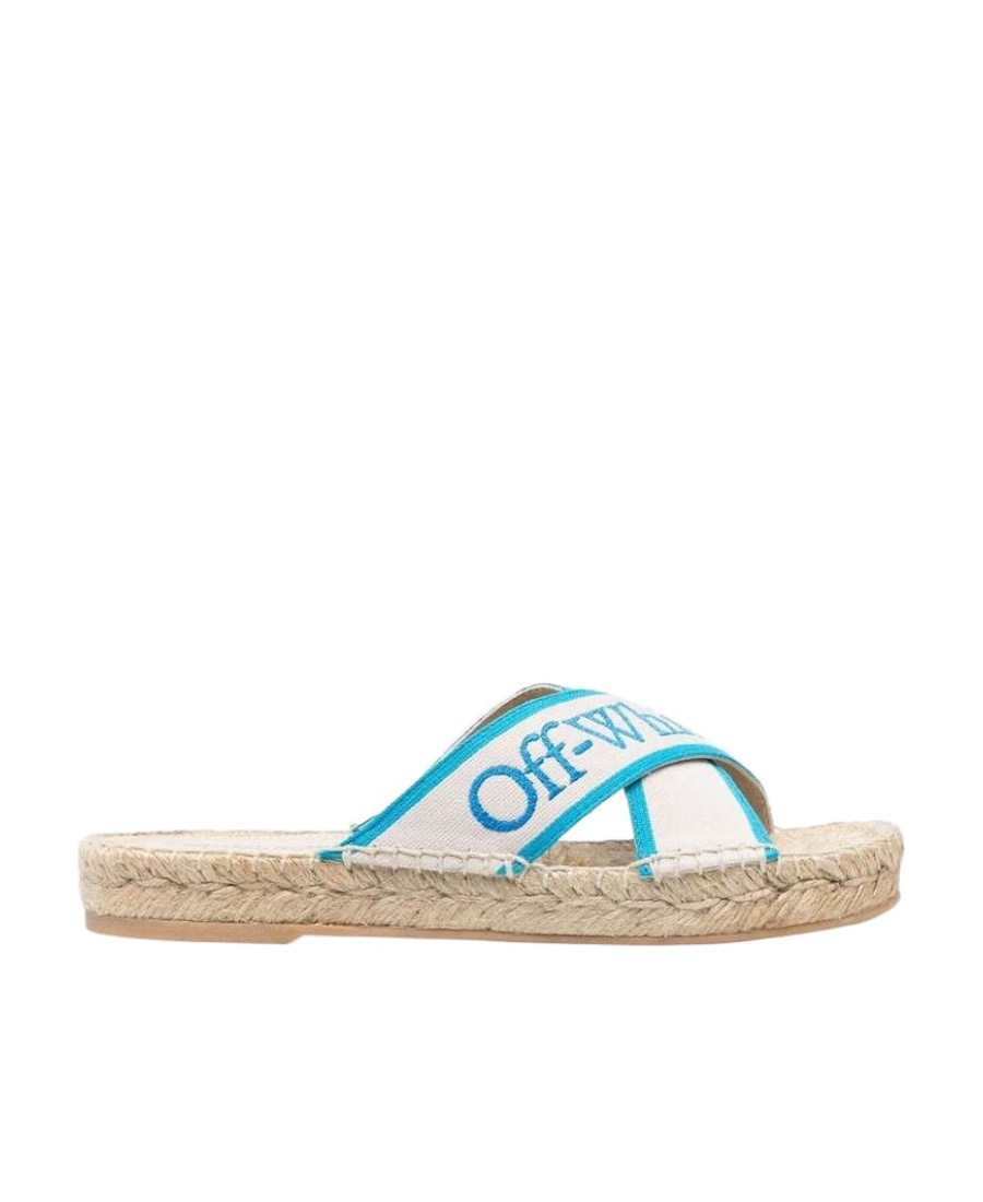 Shop Off-white Bookish Criss Cross Espadrill