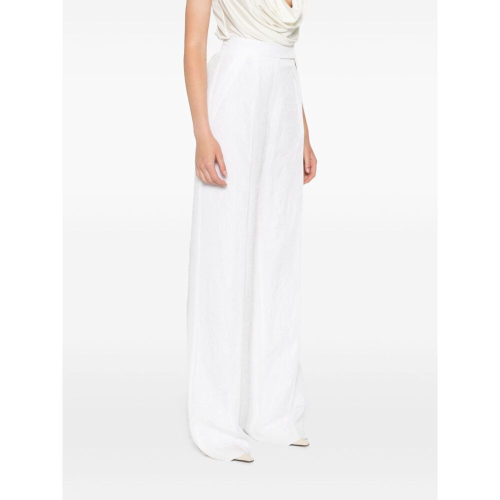 Max Mara Laringe High-waist Straight-leg Trousers In White