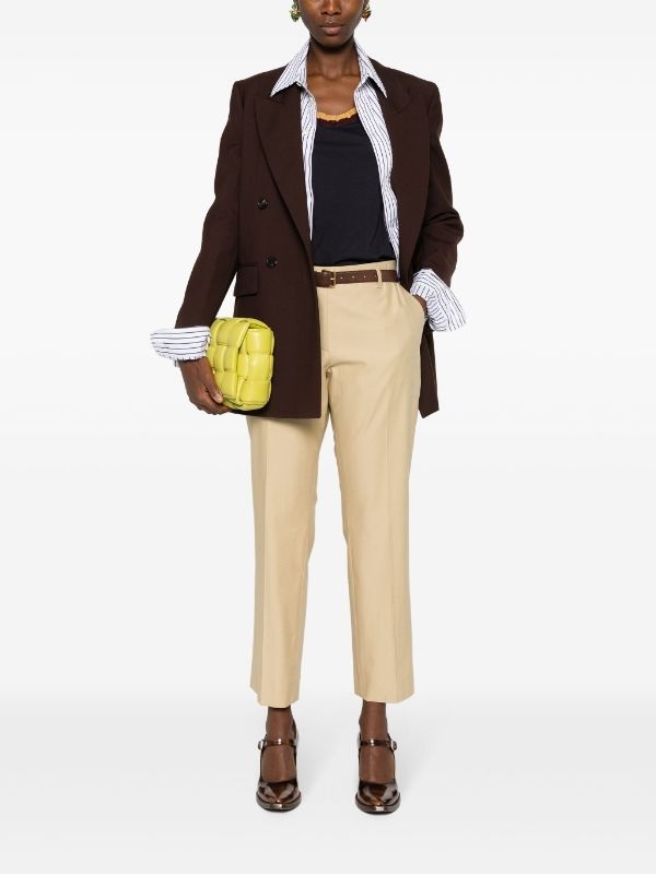 Dries Van Noten Casual Pants With Belt Loops In Nude