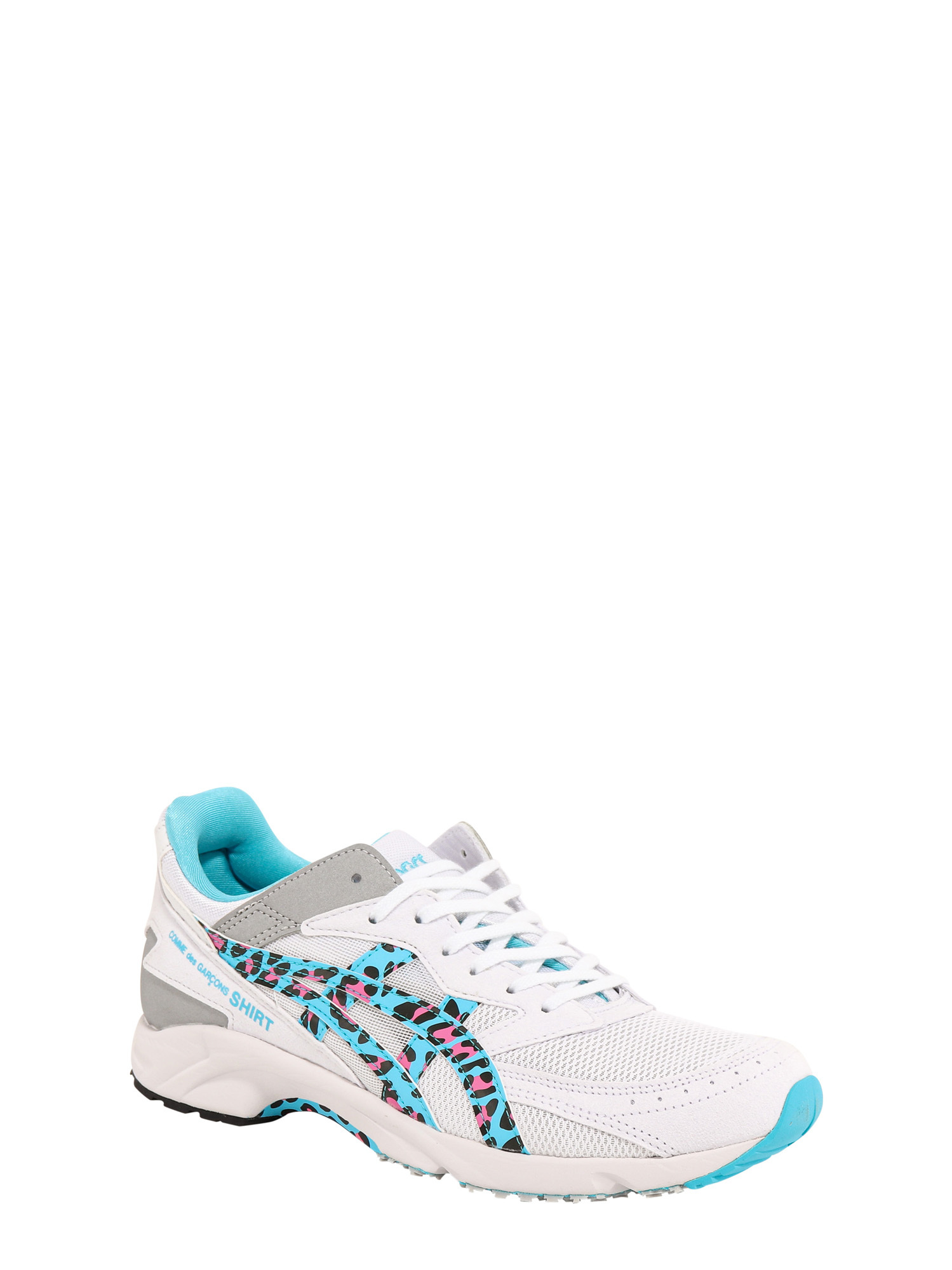 Comme Des Garçons Leopard-print Low-top Sneakers In White