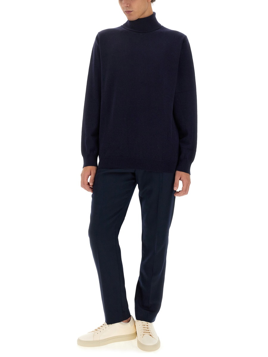 Paul Smith Artist Stripe Cashmere Jumper In Black