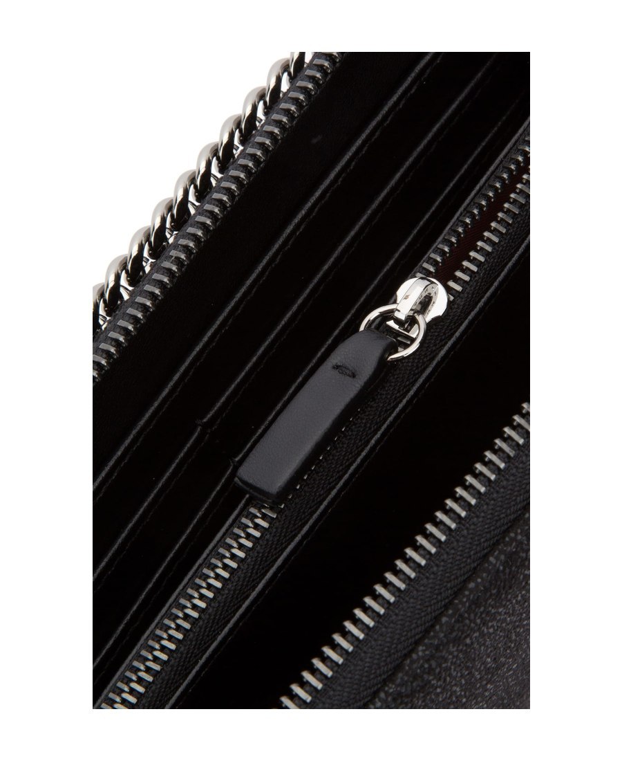 Stella Mccartney Stella Mc Cartney Blue Recycled Polyester Wallet In Black