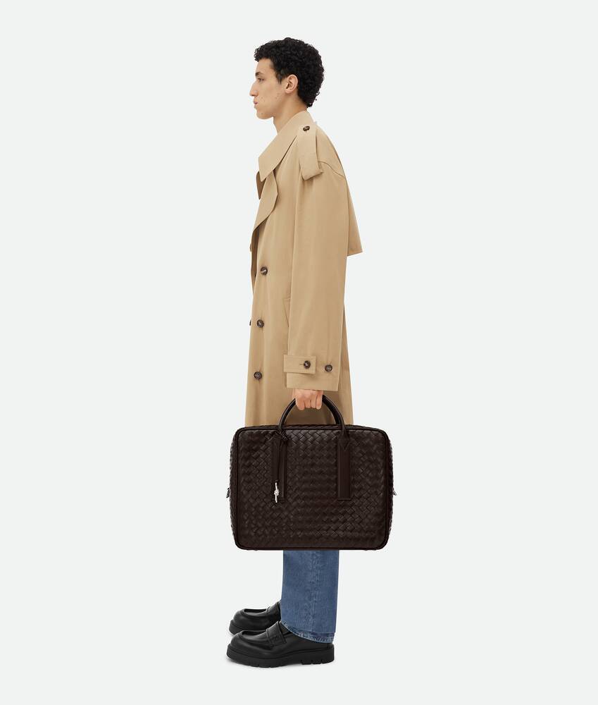 Bottega Veneta Getaway Weekender In Brown