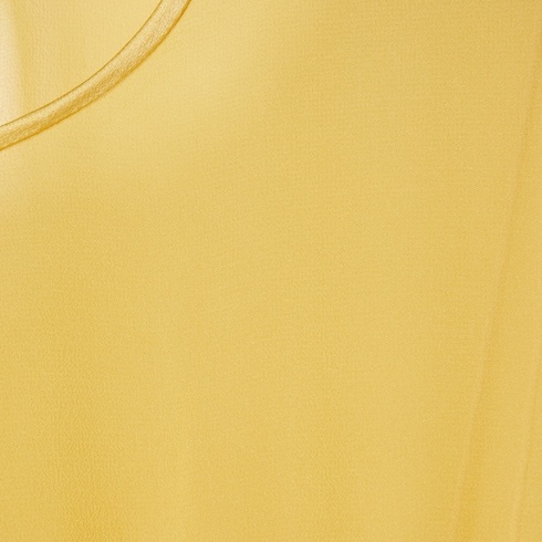 Gucci Long Silk Georgette Dress In Yellow