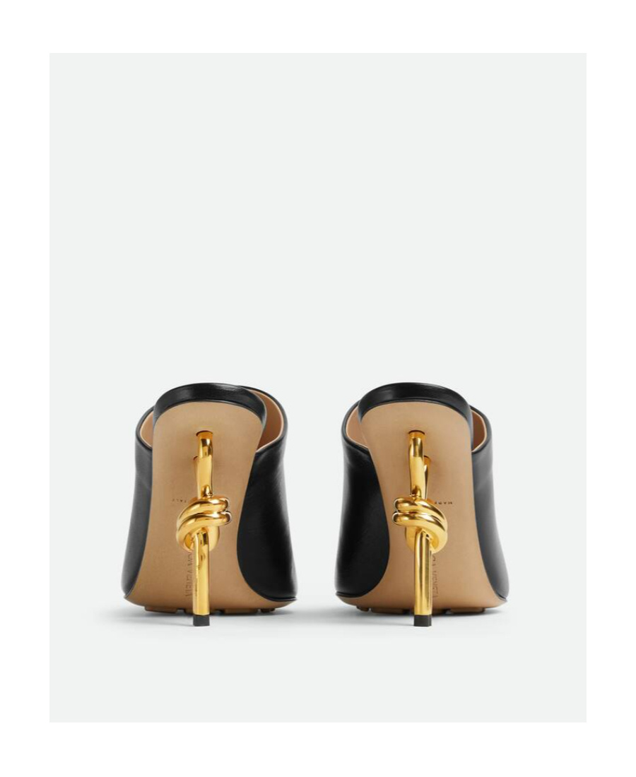 Bottega Veneta Black Open Toe Sandals In Multicolor