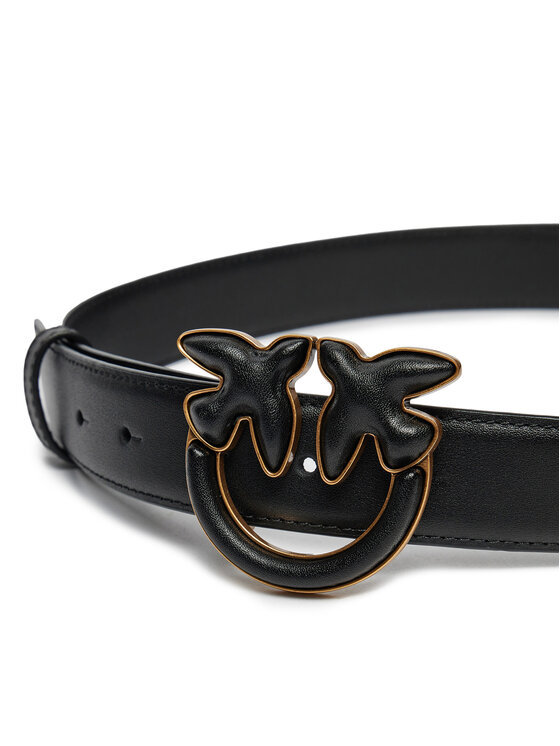 Pinko Love Birds Belt In Black