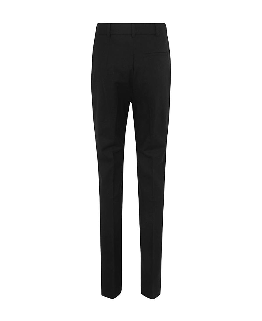 Shop Sportmax Flared Virgin Wool Tailored Trousers In Black