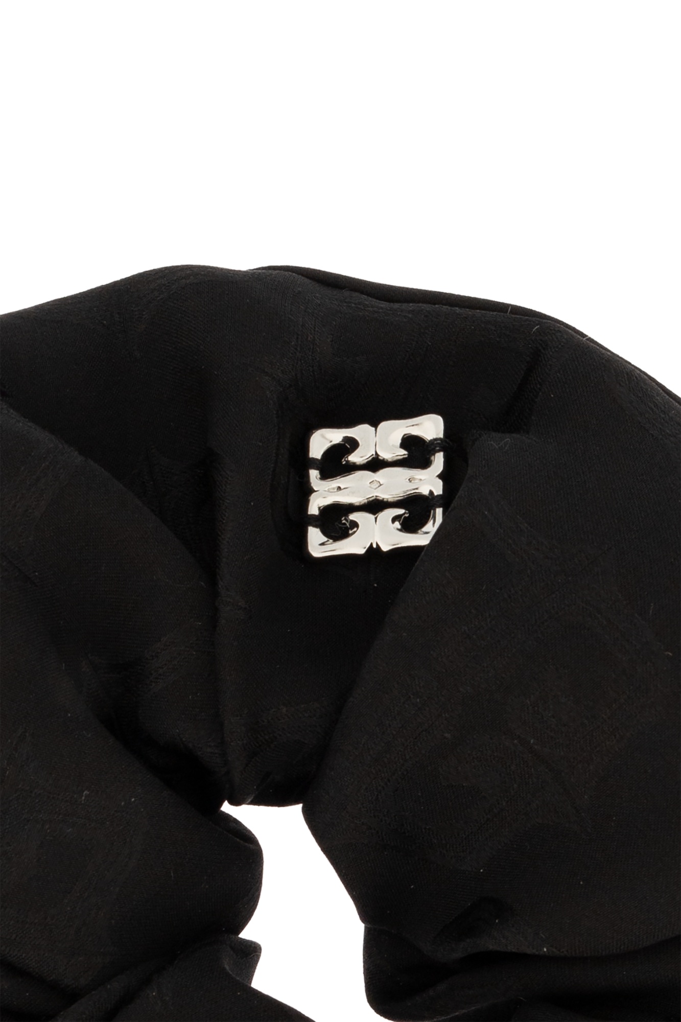 Givenchy Oversized Scrunchy In Velvet With 4g Liquid Detail In Black