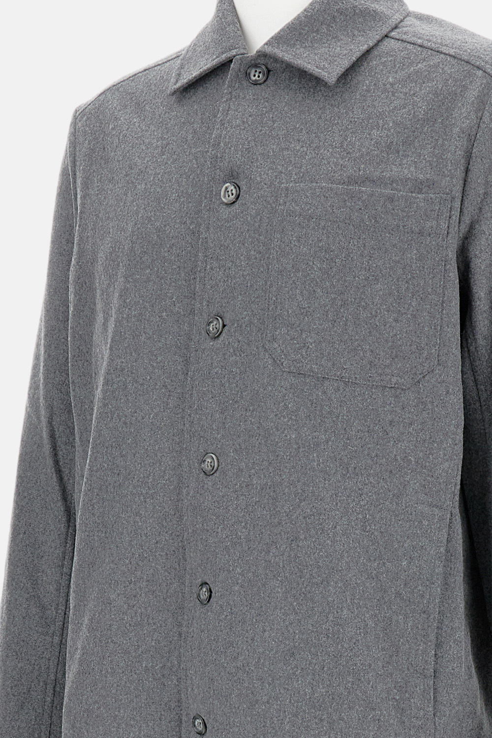 Apc Wool Blend Shirt In Gray