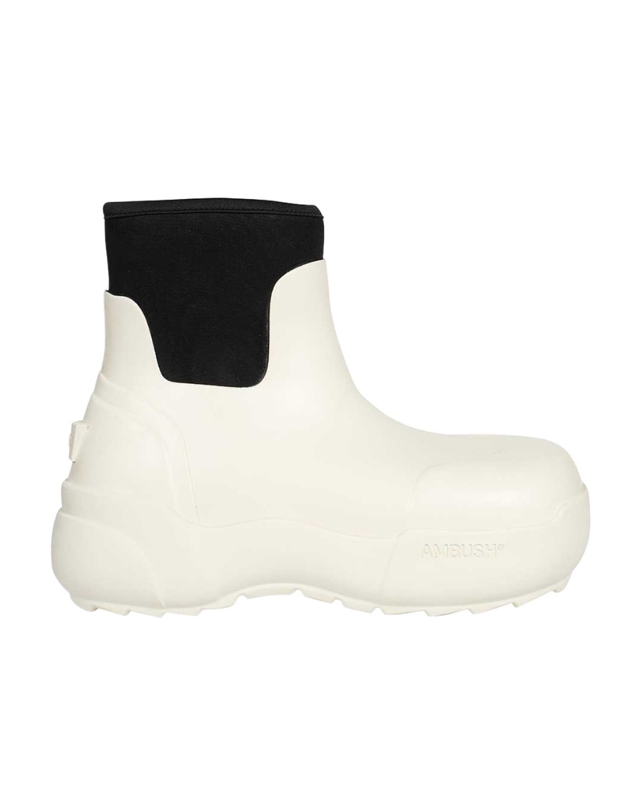 Ambush Logo-detail Chunky Ankle Boots In White
