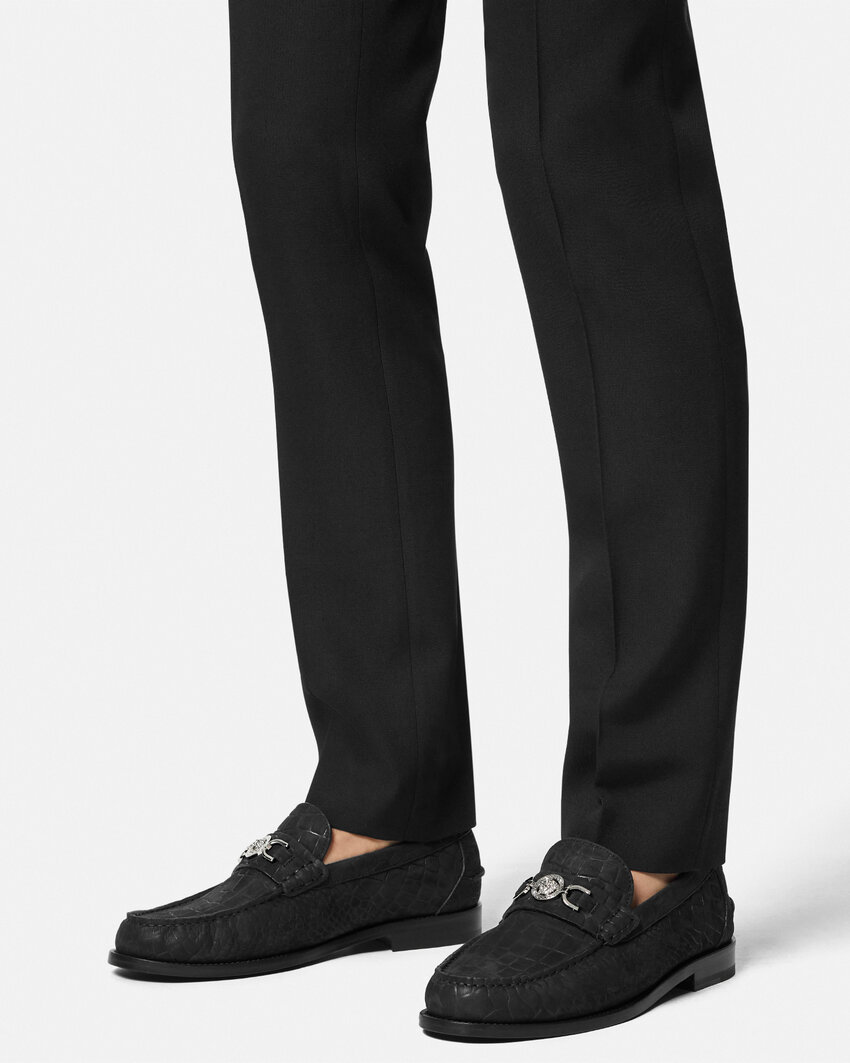 Versace Medusa '95 Loafers In Black