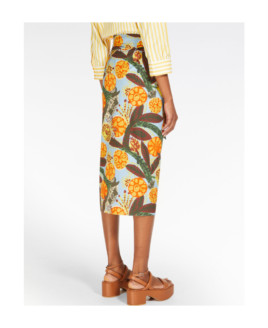 Weekend Max Mara Printed Skirt In Multicolor