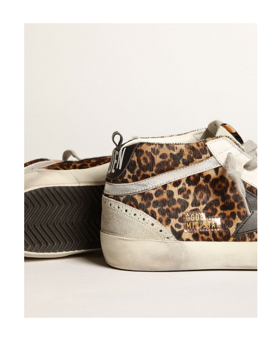 Golden Goose Deluxe Brand Women Mid Star Classic High-top Ponyskin Sneakers In Animal Print