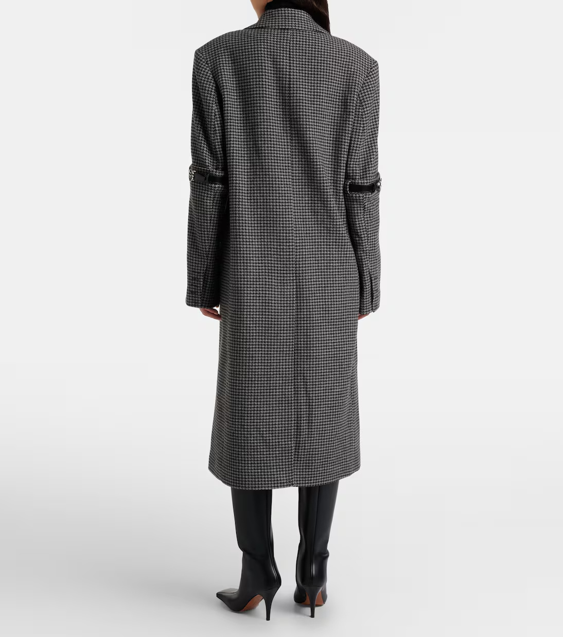 Coperni Thousand Birds Wool And Cashmere Coat In Black