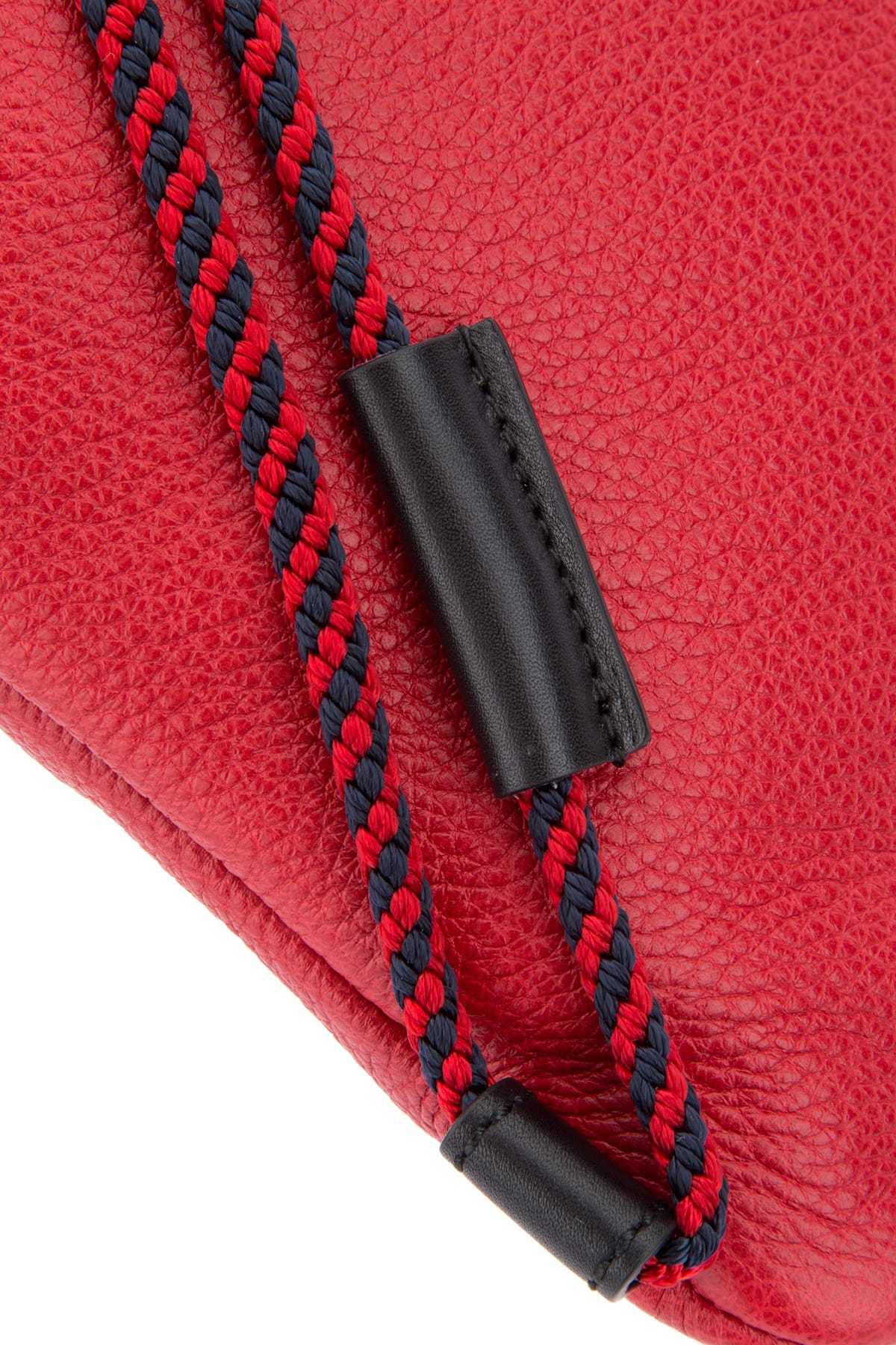 Gucci Printed Backpack In Red