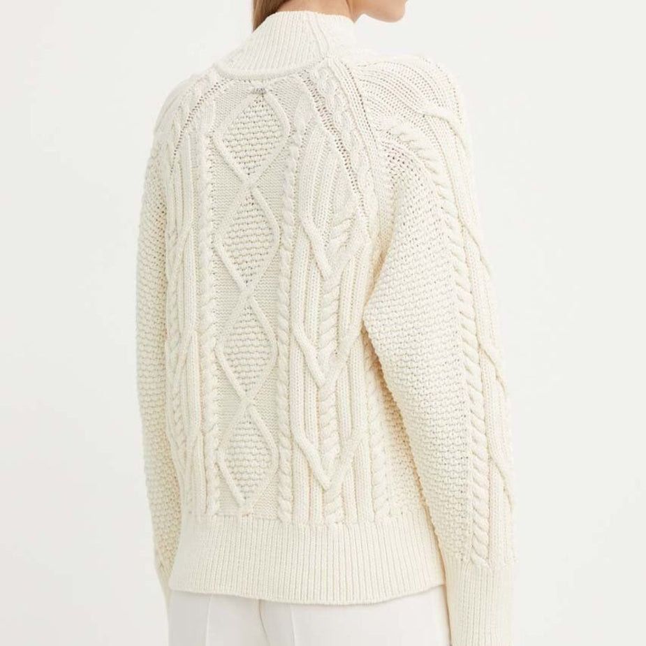 Hugo Boss Boss Fodela Knitwear White In Nude