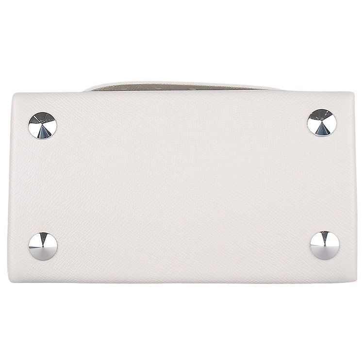 Maison Margiela Snatched Leather Shoulder Bag In Gray