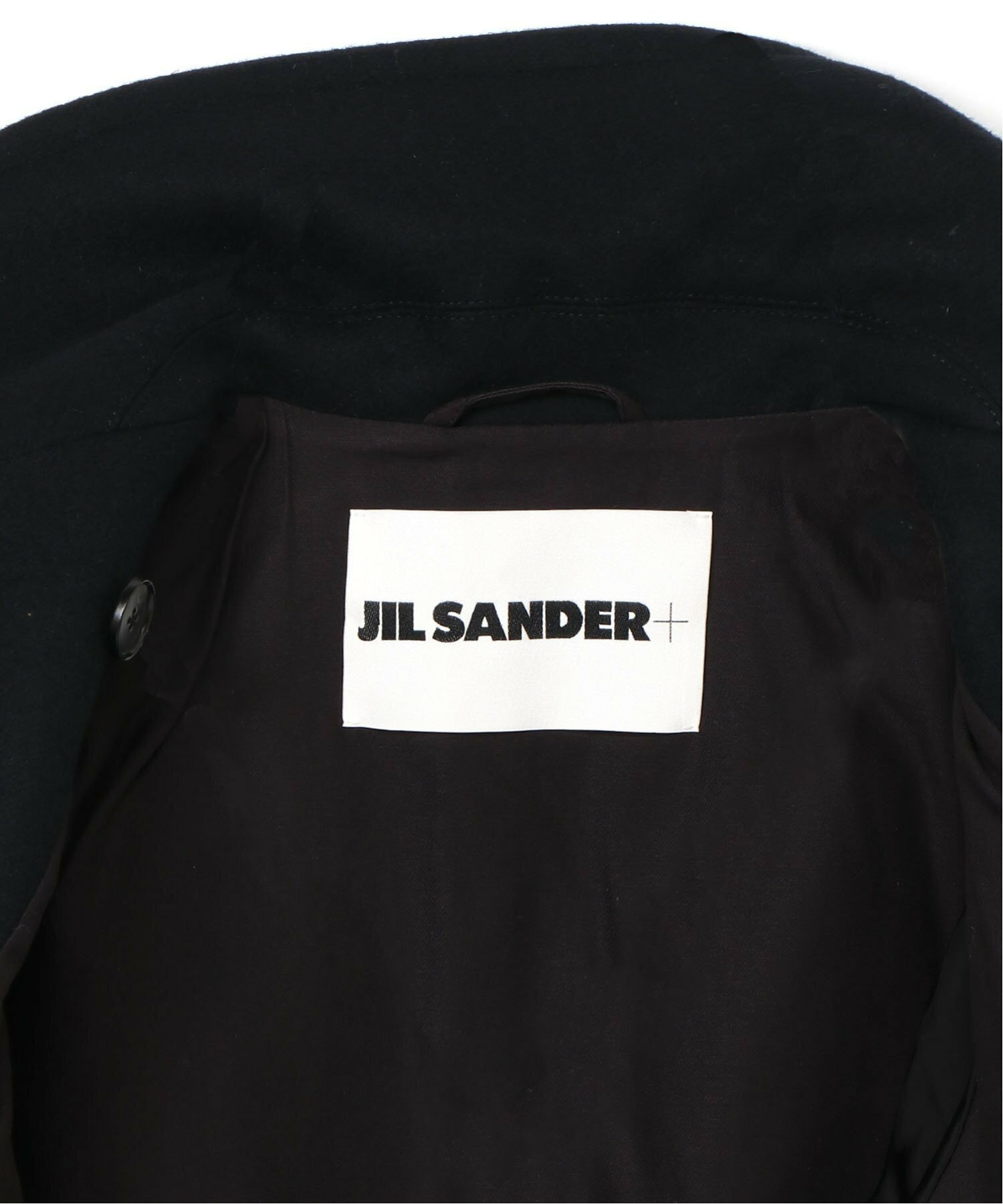 Jil Sander Long Sleeve Coat In Black
