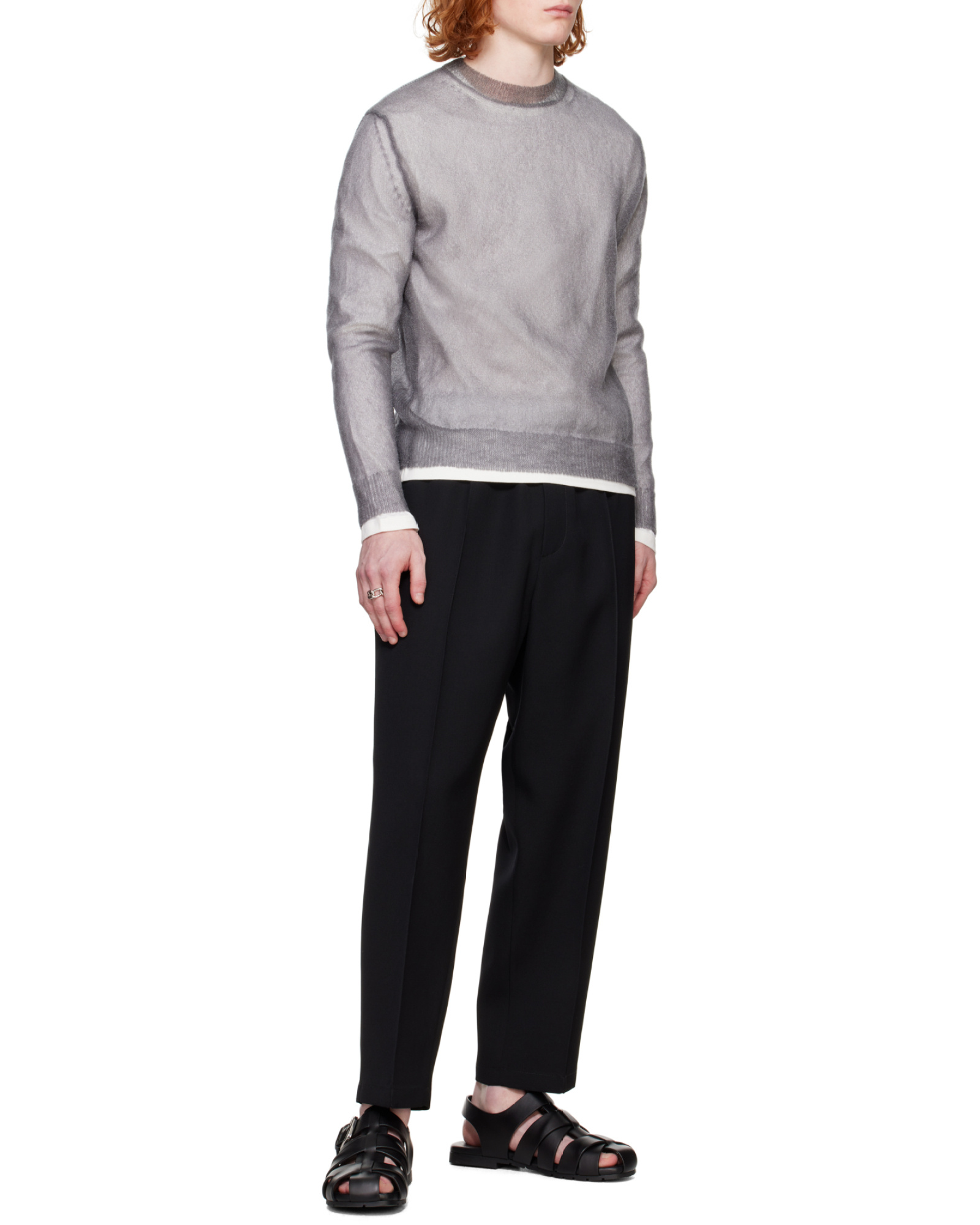 Jil Sander Tapered Trousers In Wool Gabardine