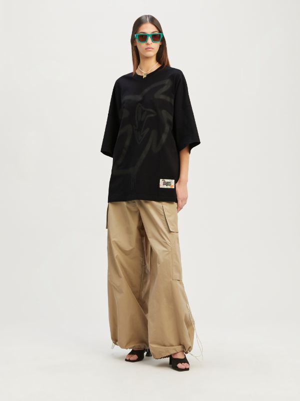 PALM ANGELS GRAFFITI-PRINT ORGANIC COTTON T-SHIRT