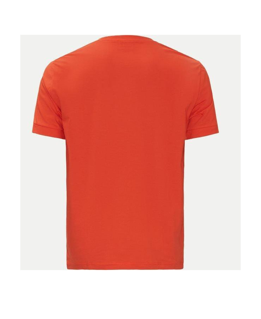 Ea7 T-shirt With Round Neck And Short Sleeves In Red