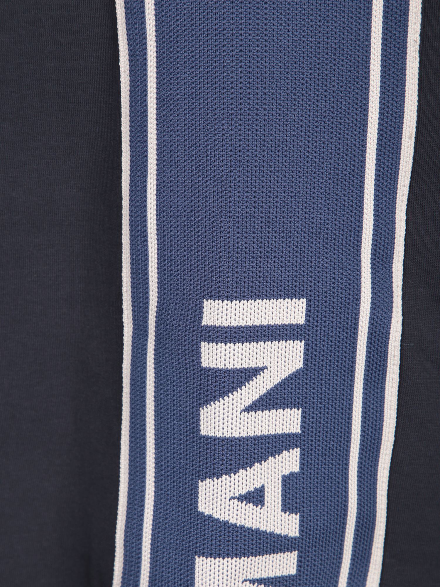 Emporio Armani Blue Logo Band Sweatpants In Blue